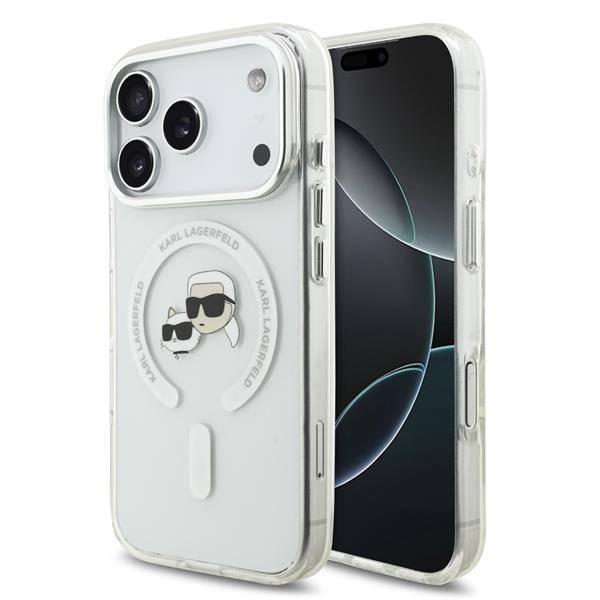 Hülle Karl Lagerfeld MagSafe iPhone 17 Pro Kunststoff Karl Katze transparent