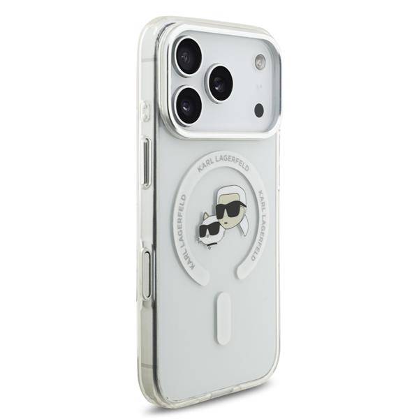 Hülle Karl Lagerfeld MagSafe iPhone 17 Pro Kunststoff Karl Katze transparent