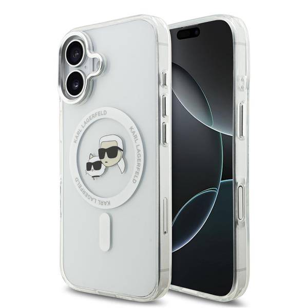 Case Hülle Karl Lagerfeld MagSafe iPhone 17 Kunststoff Karl Katze transparent