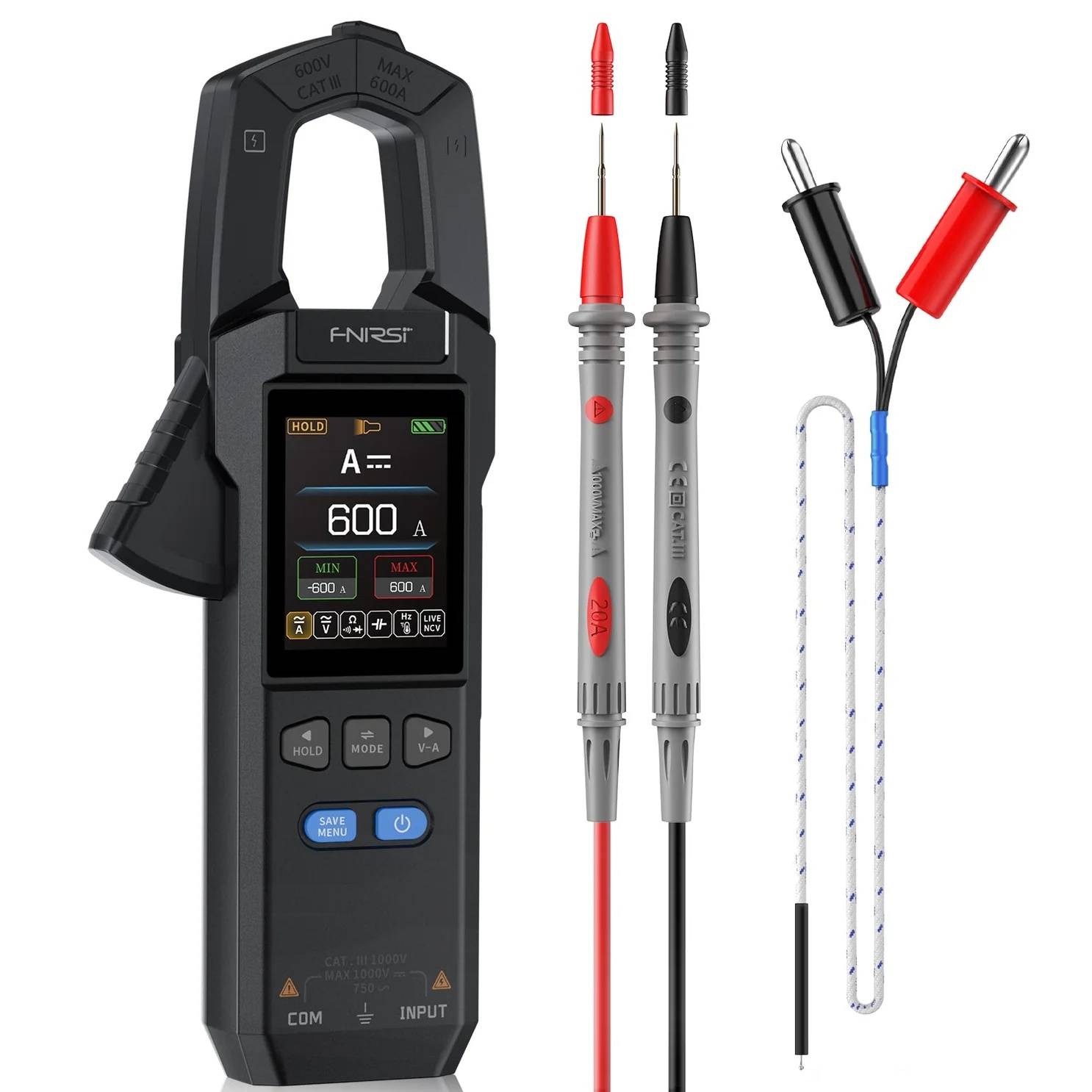 FNIRSI DMC-100 DC AC Strom Spannungszangenmessgerät Digitalmultimeter