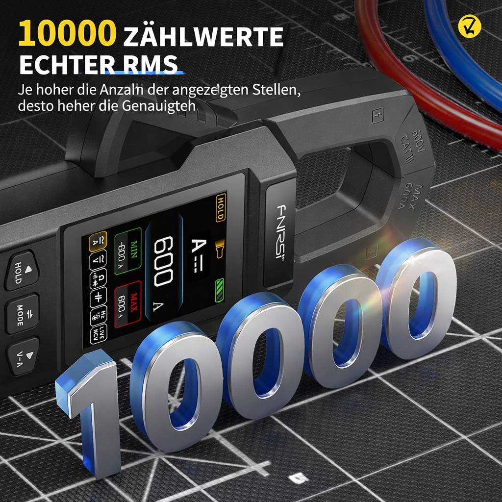 FNIRSI DMC-100 DC AC Strom Spannungszangenmessgerät Digitalmultimeter