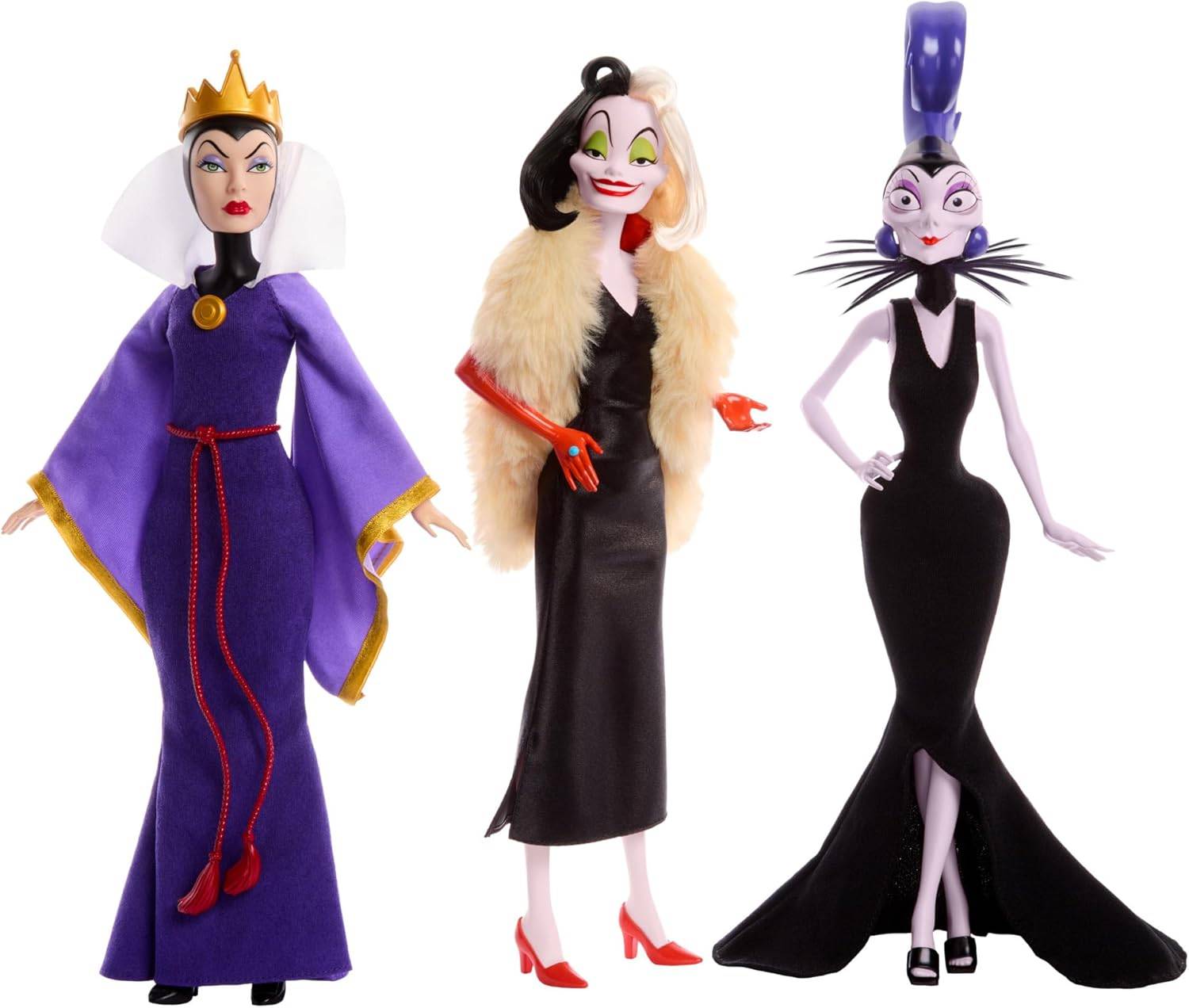 Mattel DISNEY Villains Böse Königin Cruella de Vil & Yzma Accessoires 3+ HRF56