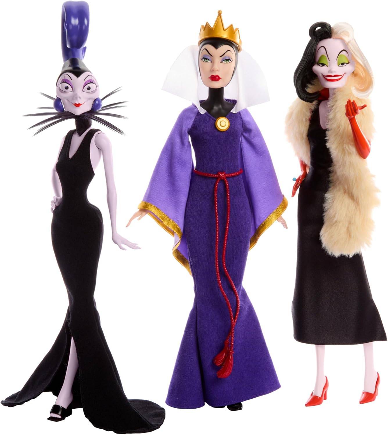 Mattel DISNEY Villains Böse Königin Cruella de Vil & Yzma Accessoires 3+ HRF56