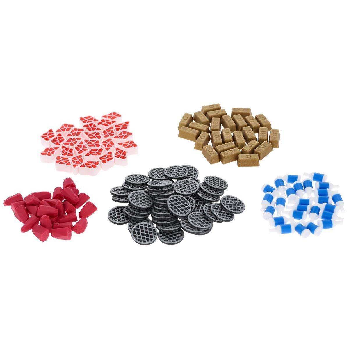 3D128SET - Feldherr Upgrade Set für Schwingenschlag – Ressourcen und Münzen – 3D Token