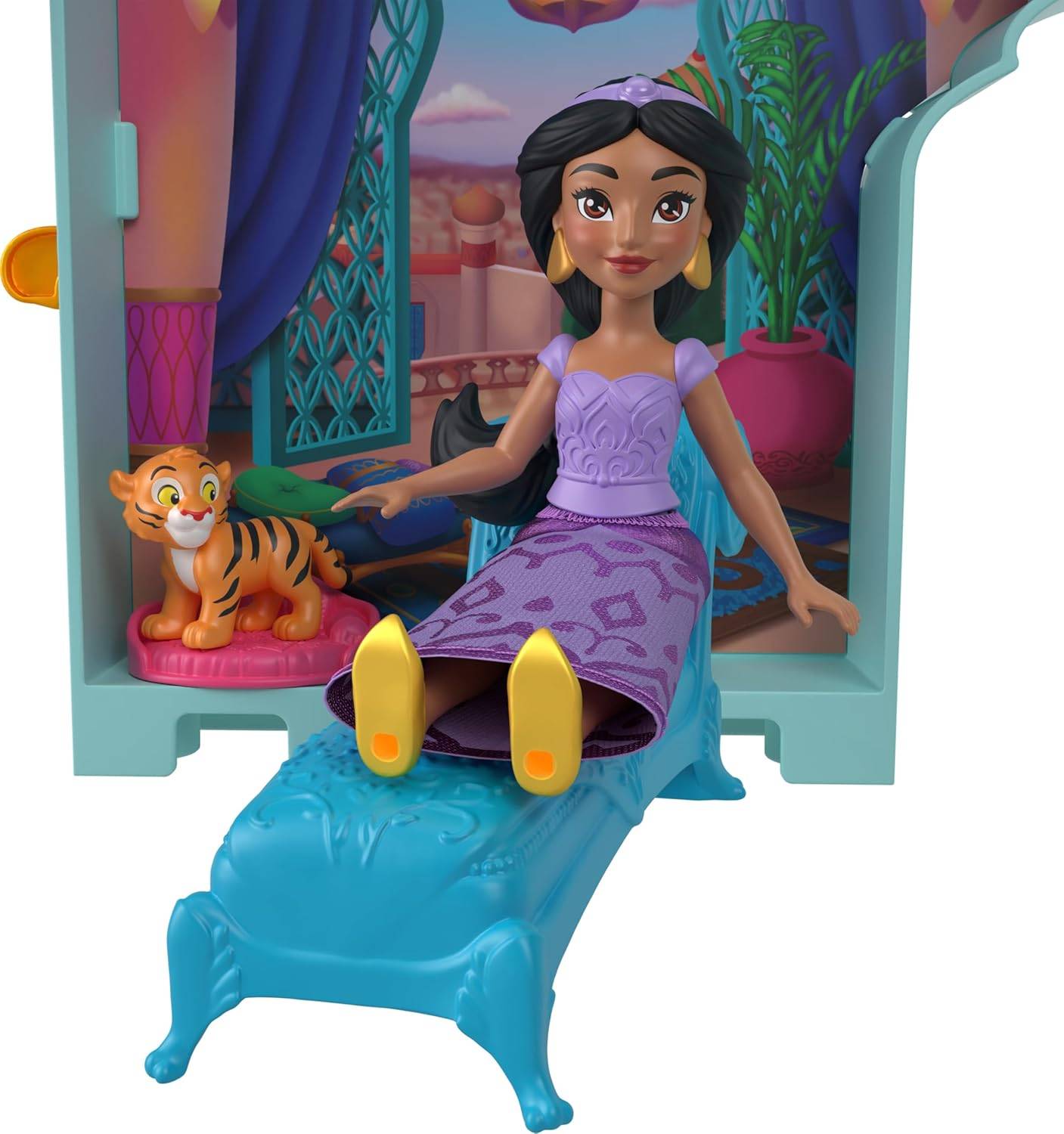 Mattel Disney Prinzessin Jasmins Stapelschloss Puppe Puppenhaus Aladdin JDP56 3+