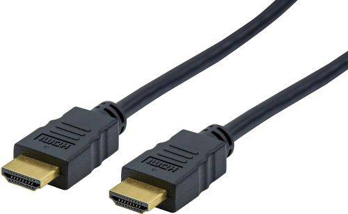 Exertis Connect HDMI High Speed Kabel, 4K, 4:2:0, HDMI St. A/ HDMI St. A, schwarz, 0,5 m