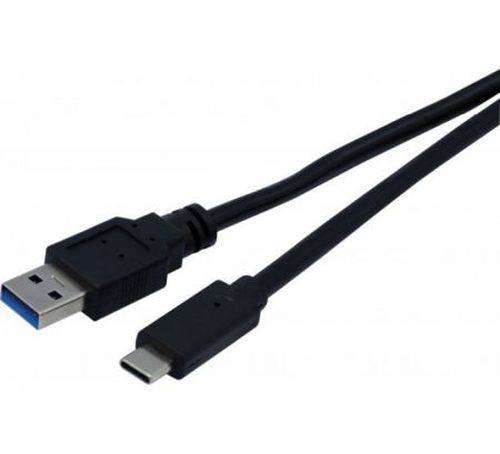 USB 3.1 Gen. 1 Kabel, USB St. A/ USB St. C, schwarz, 1,0 m
