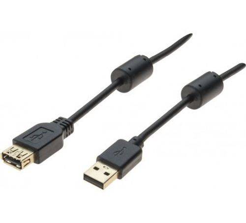 USB 2.0 High Speed Verlängerungskabel, USB St. A/ USB Bu. A, 1,0 m