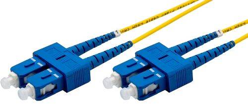 Ekivalan LWL Duplex Patchkabel OS2, 9/125 µm, SC/SC, gelb, 2,0 m