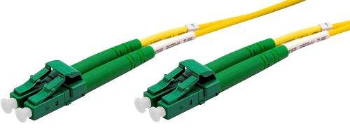Ekivalan LWL Duplex Patchkabel OS2, 9/125 µm, LC APC/LC APC, gelb, 0,5 m