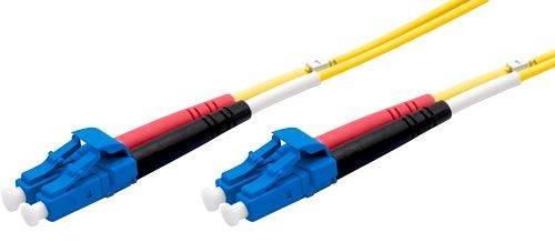 Ekivalan LWL Duplex Patchkabel OS2, 9/125 µm, LC/LC, gelb, 7,0 m