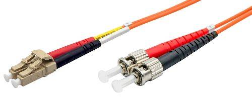 Ekivalan LWL Duplex Patchkabel OM2, 50/125 µm, LC/ST, orange, 30,0 m