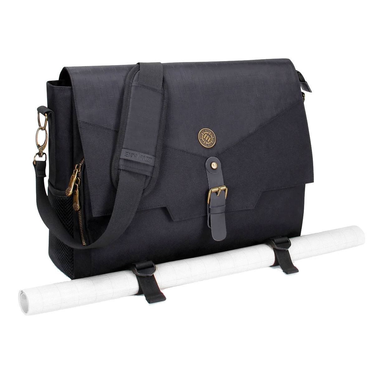 Enhance Tabletop RPG Players Essentials Messenger Bag - Dragon Black