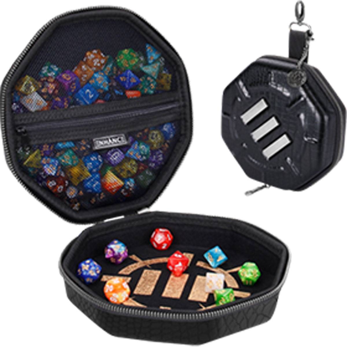 Enhance Tabletop Gaming Dice Tray & Case - Dragon Black