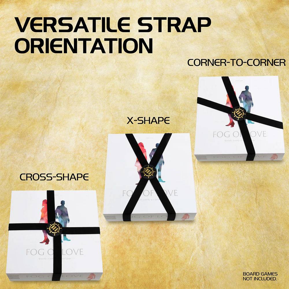 Enhance Board Game Elastic Box Bands 5-teiliges Set - Black