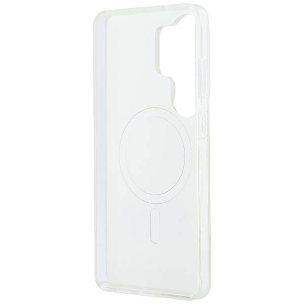 Hülle Karl Lagerfeld Galaxy S26 Ultra weiß MagSafe Katze Karl Seiten transparent