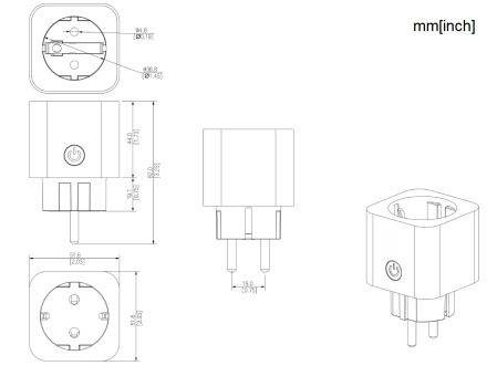 Dahua - ICS1-W2(868) - Alarm - Smarte Steckdose, - Smarte Steckdose 868MHz