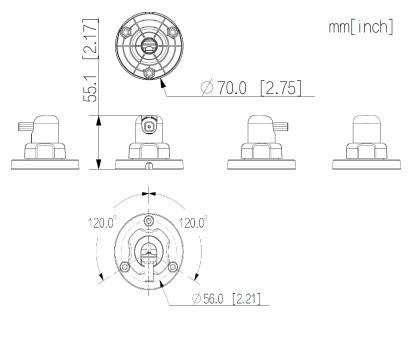 Dahua - ARA33A - Alarm - Halterung für ARD1233 ARD2231 PIR Melder, - Halterung für ARD1233 ARD2231 PIR Melder