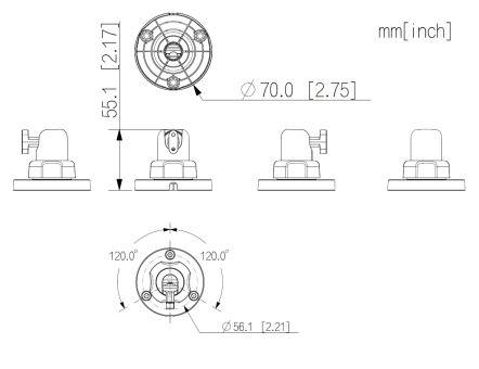 Dahua - ARA34A - Alarm - Halterung für ARD1731PIR Kamera, - Halterung für ARD1731PIR Kamera