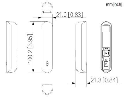 Dahua - ARD324-W2(868) - Alarm - Türkontakt - Plus, - Türkontakt Kurz 868MHz, Neigung- und Erschütterung Sensor - kurz