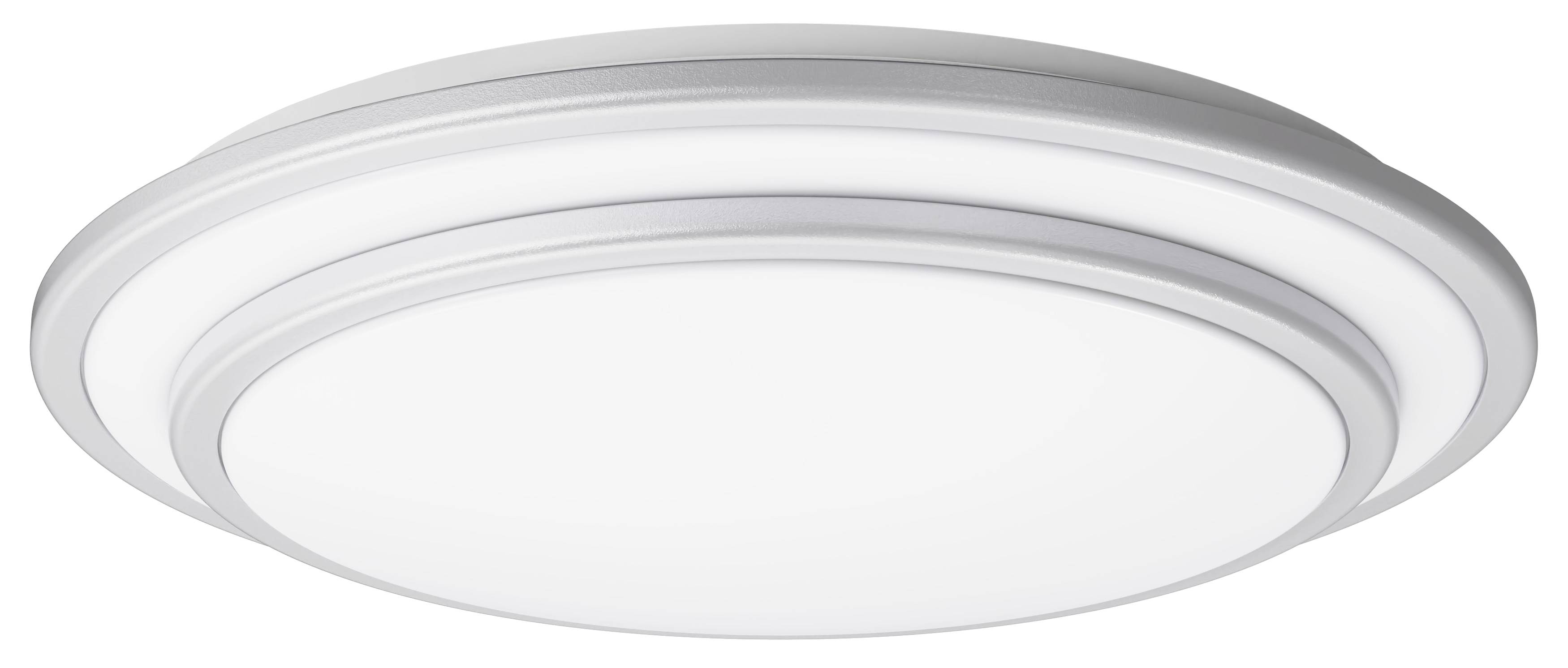 BLULAXA LED-Wand-und Deckenleuchte Nia-S, 16 W, 3000 K, 2000 lm, warmweiß, IP20, weiß/silber, 285 mm