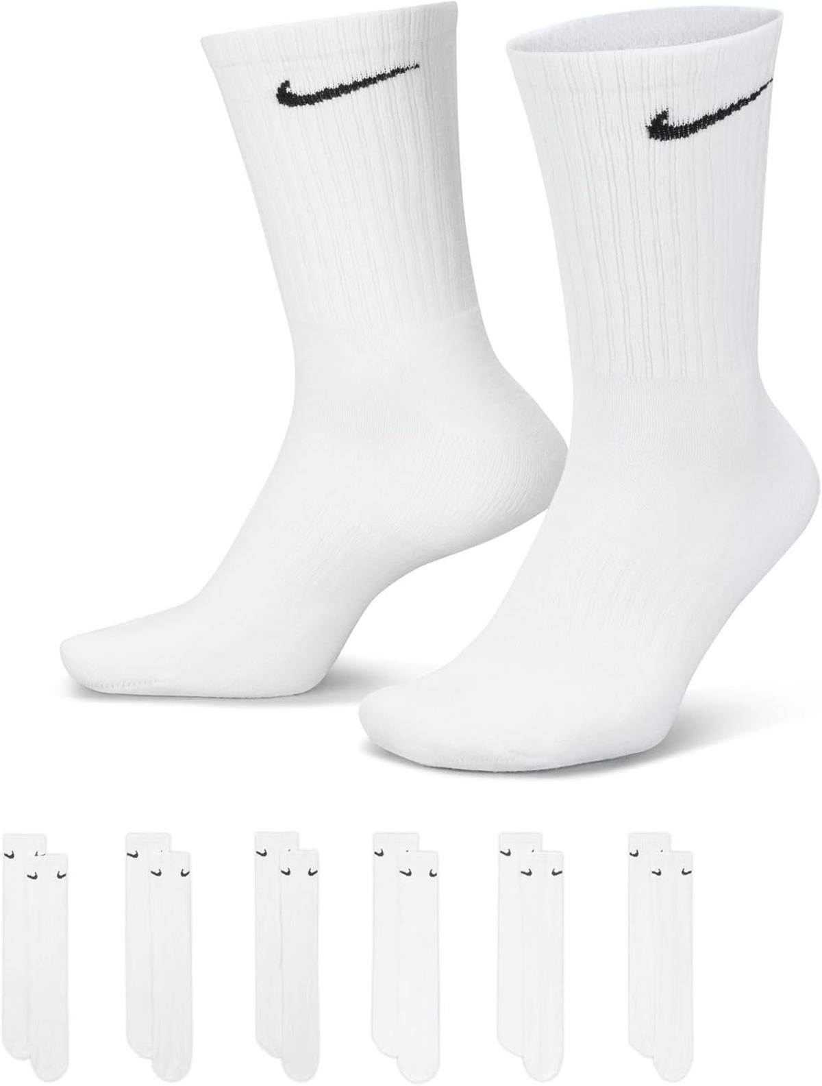 Nike Herren Trainingssocken Socken weiß Sport Pg=6 Paar Gr. 42-46 US 8-11 L