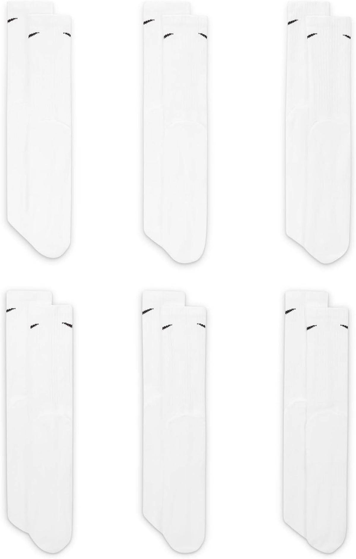 Nike Herren Trainingssocken Socken weiß Sport Pg=6 Paar Gr. 42-46 US 8-11 L