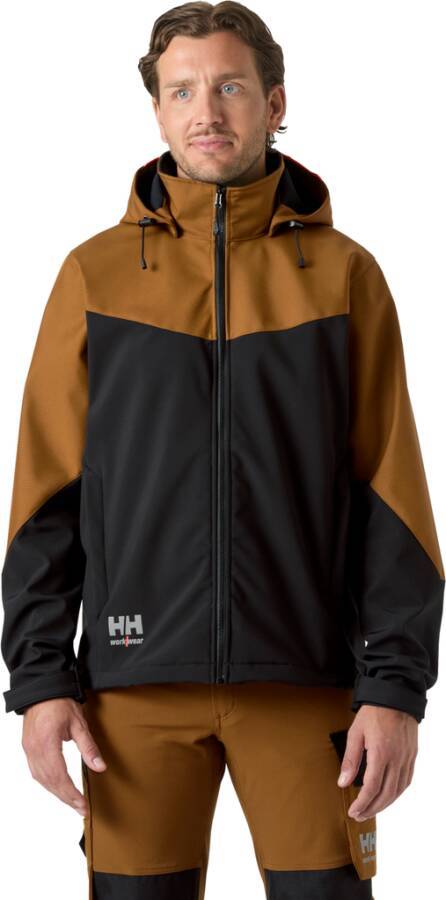 Softshelljacke OXFORD 74290_759-XL Größe XL Farbe braun / schwarz