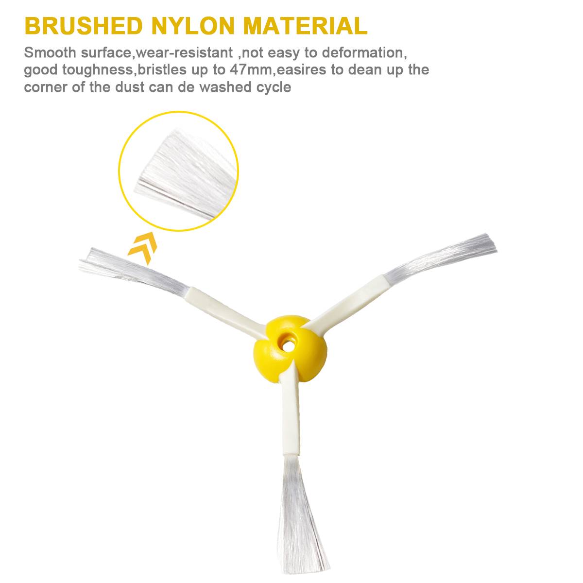 3er-Pack Seitenbürsten für iRobot Roomba 500/600/700 Serie