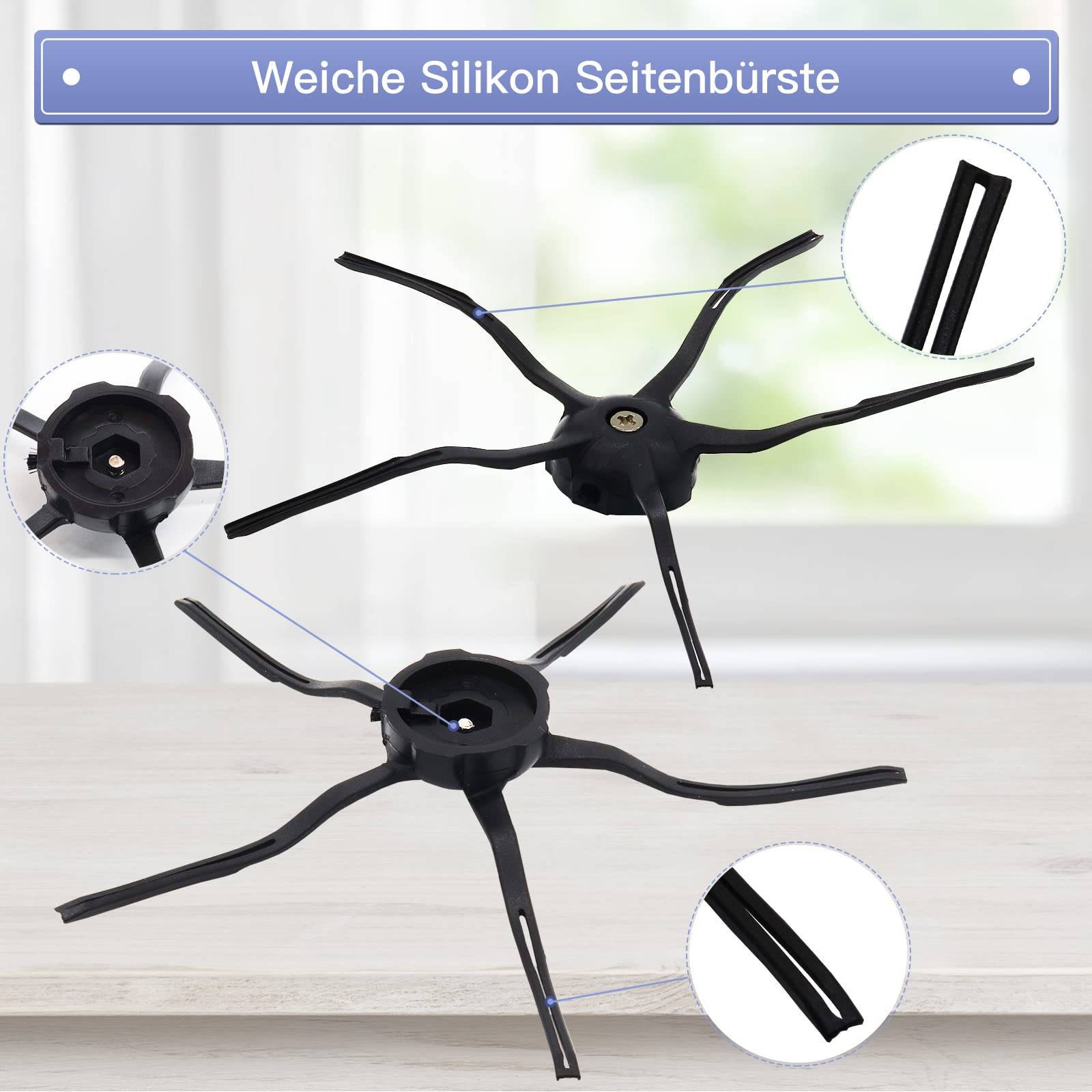 Zubehör 10 Teile Xiaomi Roborock S7 / S7 MaxV / S7 MaxV Ultra / T7 / T7S / T7 Plus