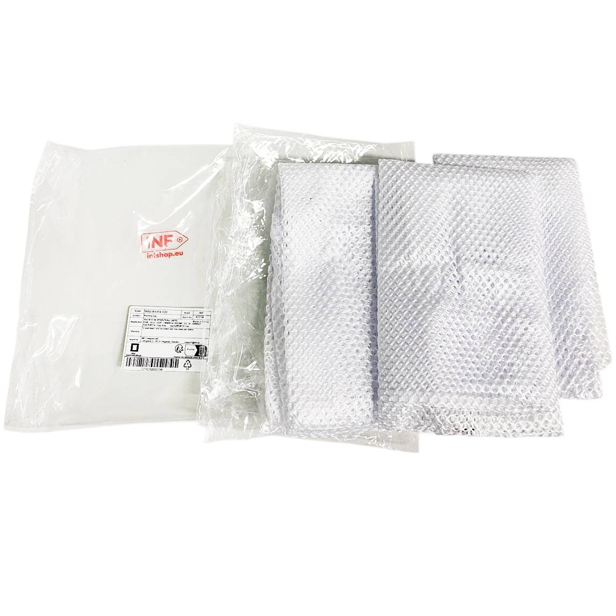 Strapazierfähiger, grobmaschiger Wäschesack im 3er-Pack 50x60 cm