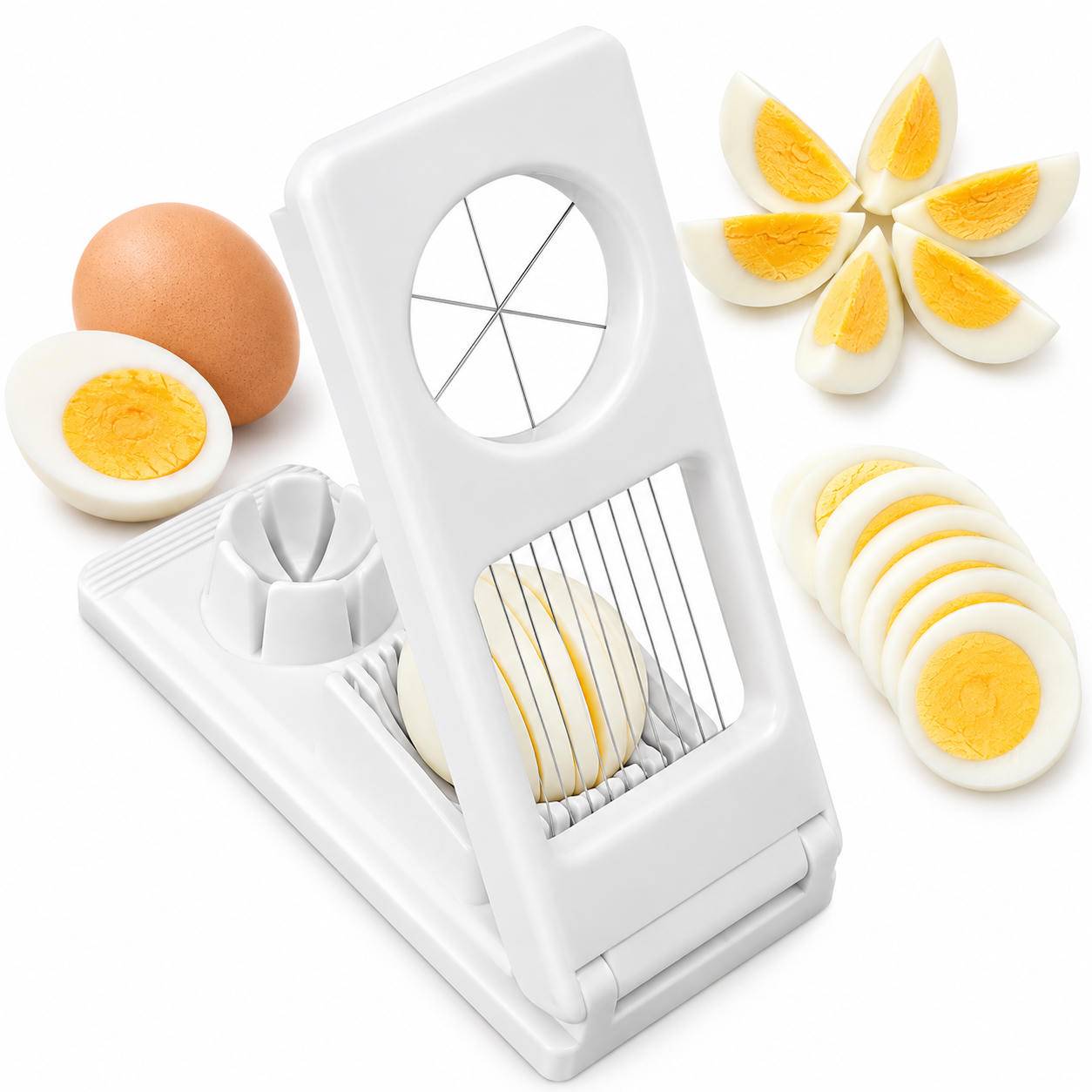 2-in-1-Eierschneider aus Edelstahl