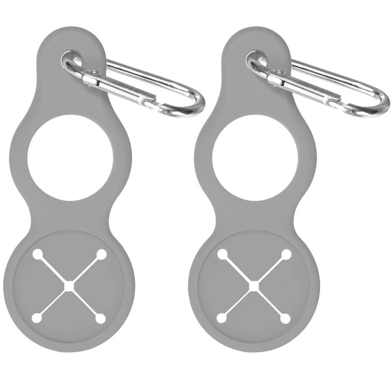 2er-Pack Wasserflaschenhalter aus Silikon mit Karabiner