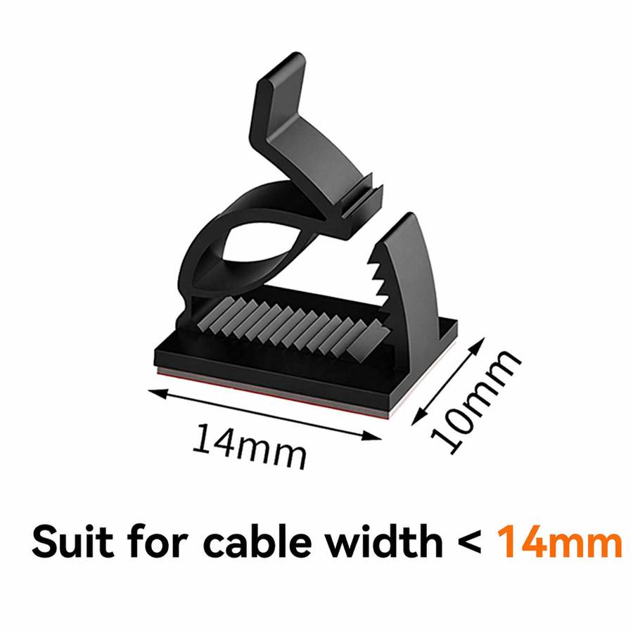 Kabelclips mit 3M Red Tape - 100 Stück