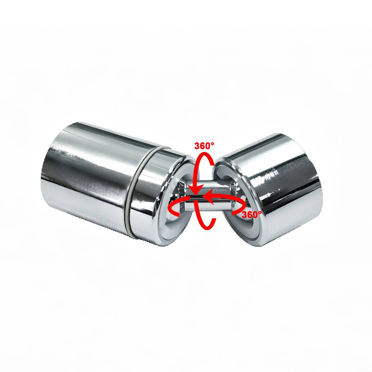 Dual-Mode-Wasserhahnbelüfter mit 720°-Drehung Silver