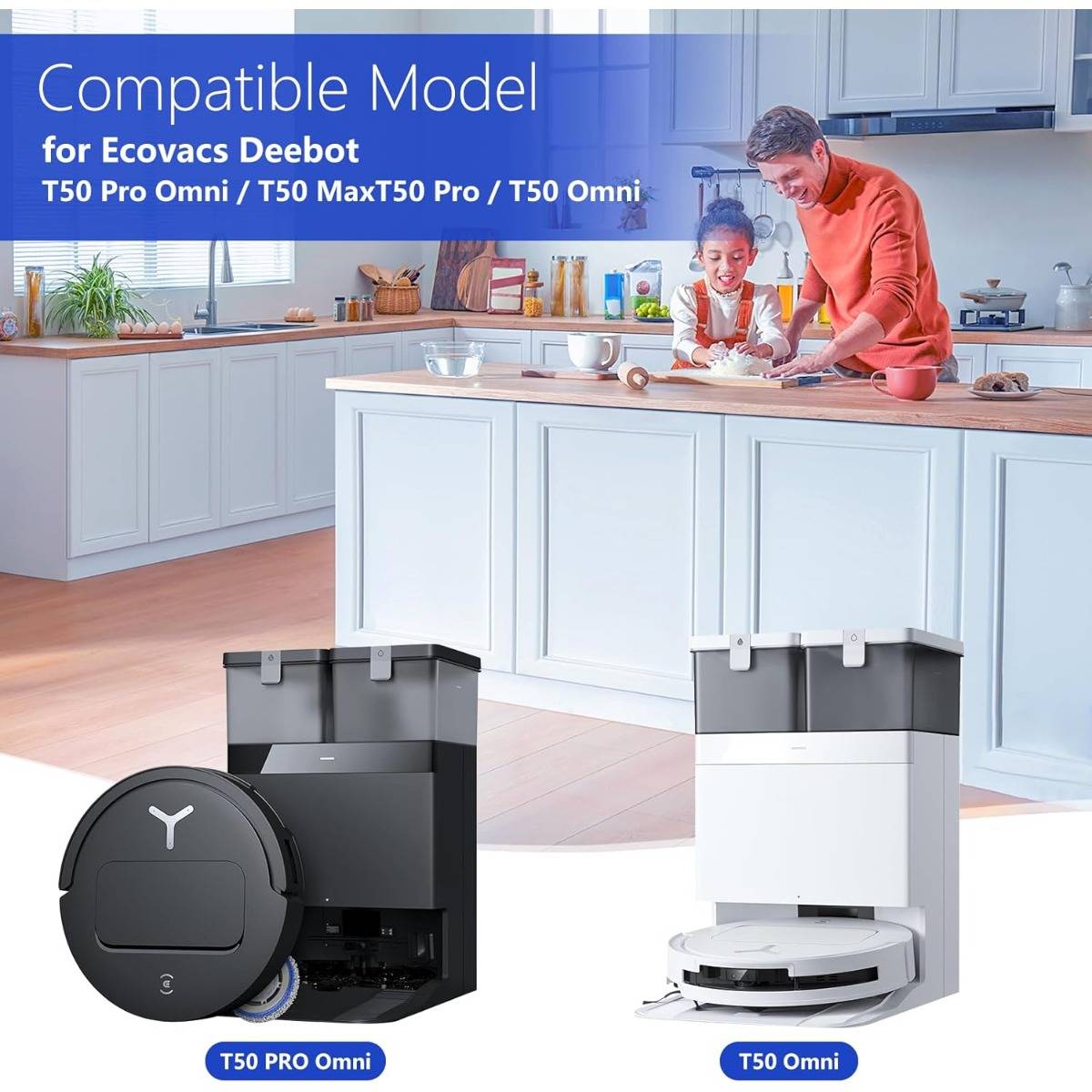 Ecovacs Deebot T50 Pro Omni Zubehör-Ersatzteilset