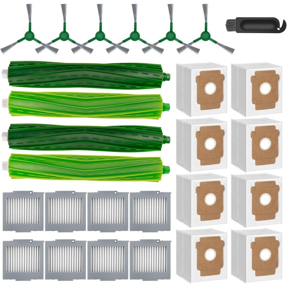 27-teiliges Zubehör-Ersatzteilset kompatibel mit iRobot Roomba Max 705/Plus 504 Staubsauger