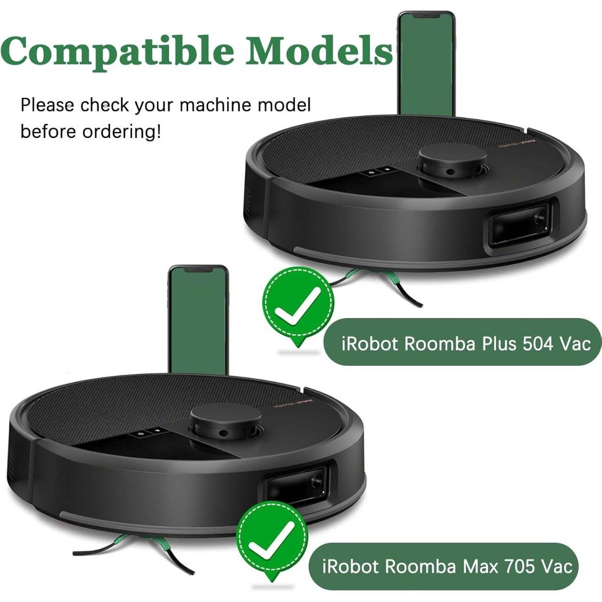 27-teiliges Zubehör-Ersatzteilset kompatibel mit iRobot Roomba Max 705/Plus 504 Staubsauger