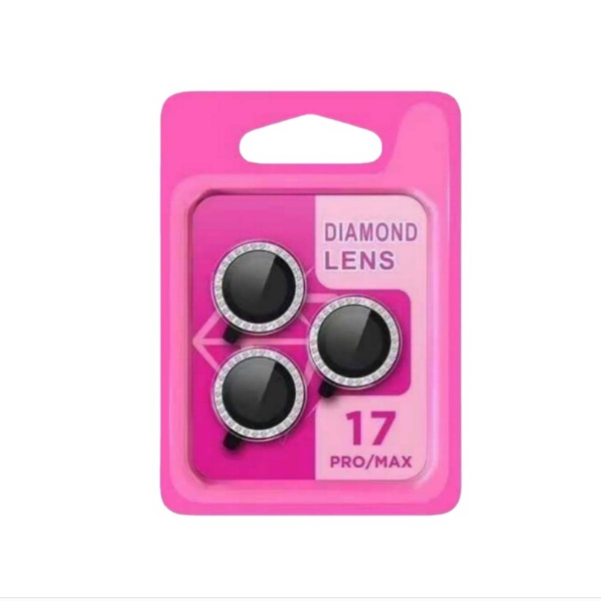 Bling Diamond Eagle Eye Kameralinsenschutz kompatibel mit iPhone 17 - Silberner Strass-Objektivdeckel aus gehärtetem Glas