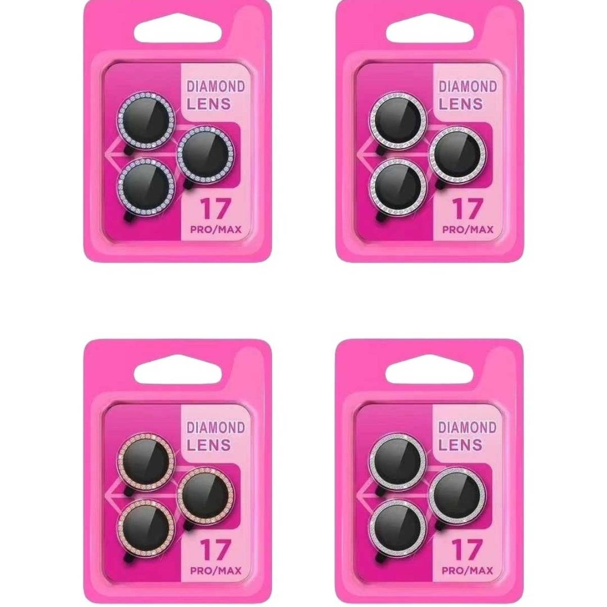 Bling Diamond Eagle Eye Kameralinsenschutz kompatibel mit iPhone 17 - Silberner Strass-Objektivdeckel aus gehärtetem Glas