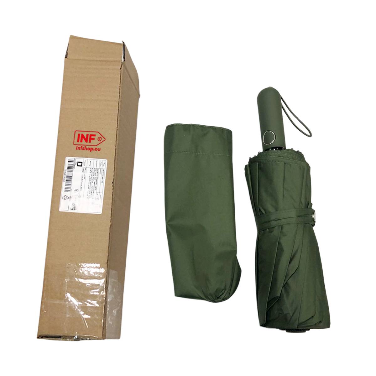 Vollautomatischer Regenschirm mit 48 Rippen – Sturmfester Drachenknochen-Regenschirm Green