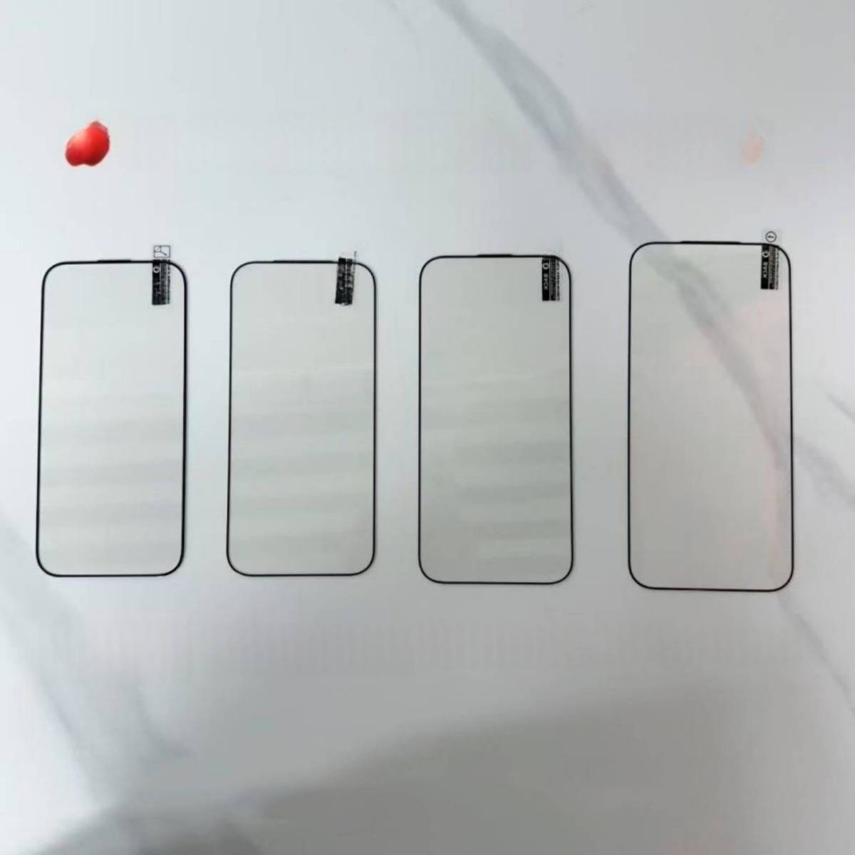 High Aluminum HD Panzerglas Displayschutzfolie kompatibel mit iPhone 15 Pro - 2 Stück