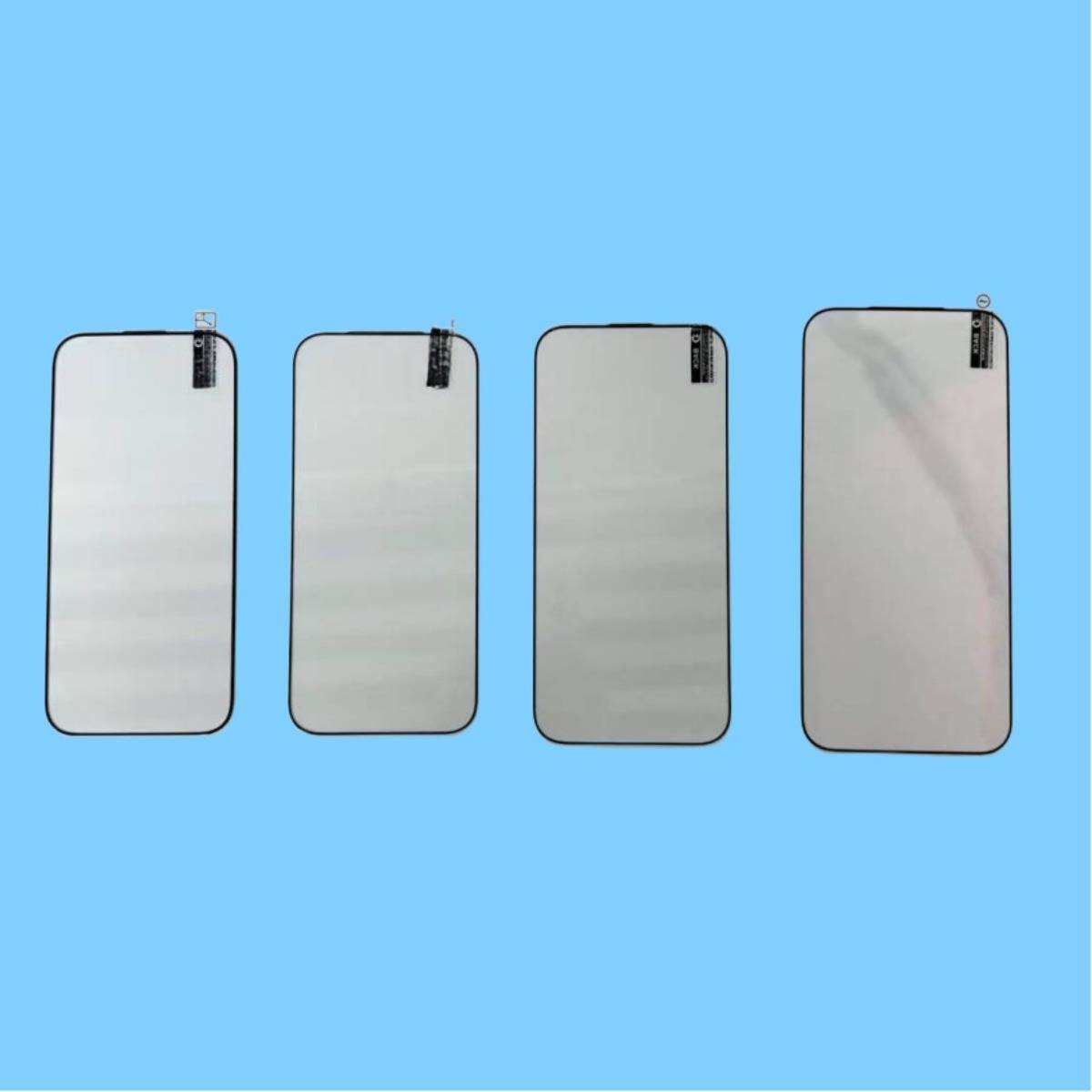 High Aluminum HD Panzerglas Displayschutzfolie kompatibel mit iPhone 15 Pro - 2 Stück