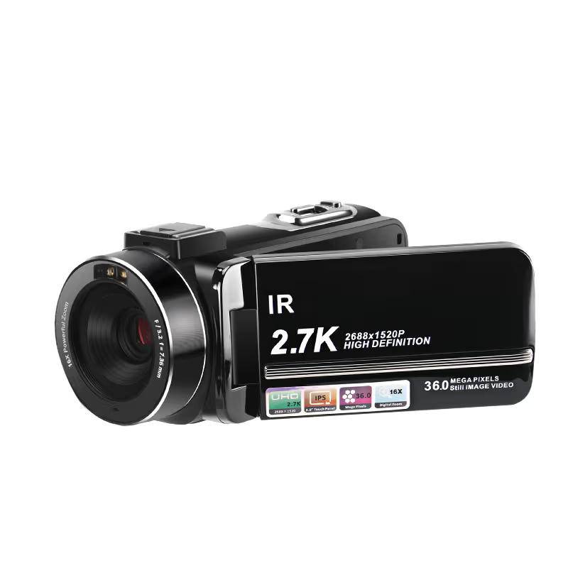 Videokamera 2.7K/36MP/16x Zoom/IR-Nachtsicht