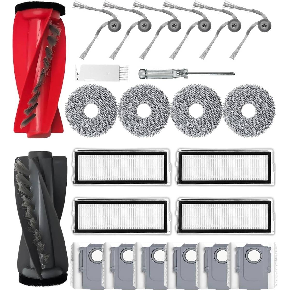 Ersatzteil-Set kompatibel mit Roborock Qrevo S5V / Curv / Edge Serie Roboterstaubsauger