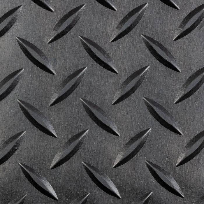 FLOORDIREKT Gummiläufer - Rutschfeste Oberfläche - Robust & Langlebig - Tränenblech-Struktur - 50 x 150 cm
