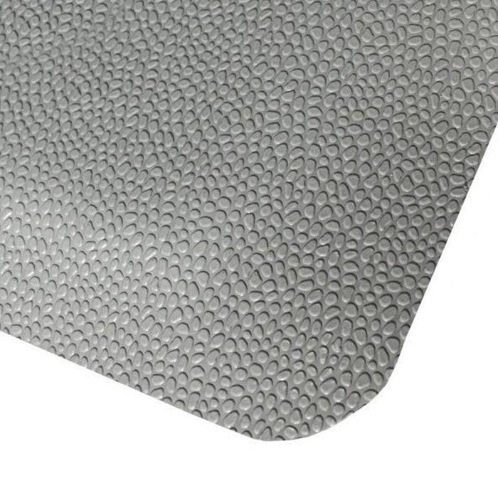 FLOORDIREKT Anti-Ermüdungsmatte Soft-Tritt - Dämpfende Arbeitsmatte - Entlastung für Gelenke & Wirbelsäule - 400 x 60 cm - Grau