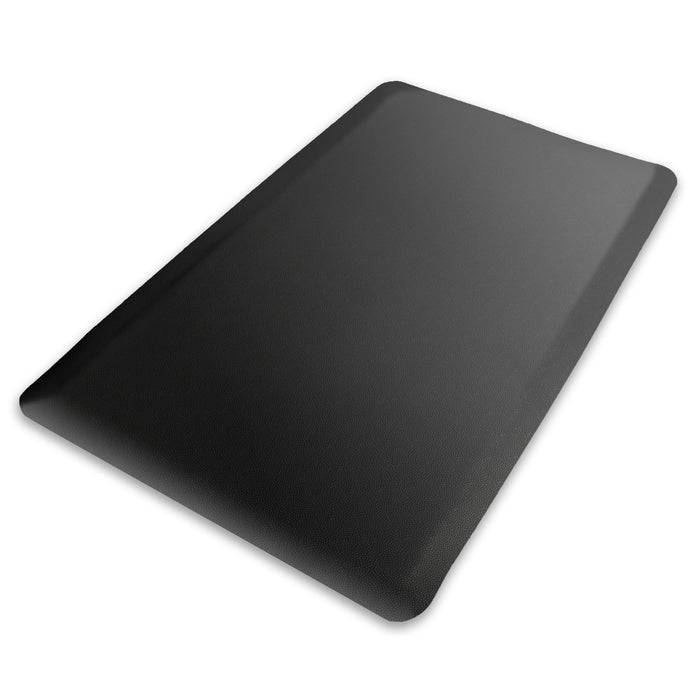 FLOORDIREKT Anti-Ermüdungsmatte Soft-Tritt - Dämpfende Arbeitsmatte - Entlastung für Gelenke & Wirbelsäule - 350 x 60 cm - Schwarz