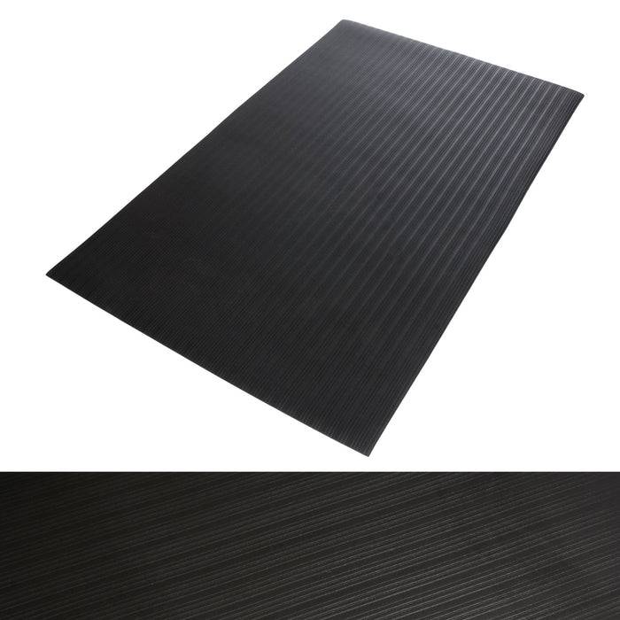 FLOORDIREKT Anti-Ermüdungsmatte Softer-Work-Mat - Dämpfende Arbeitsmatte - Entlastung für Gelenke & Wirbelsäule - 200 x 90 cm - Grau