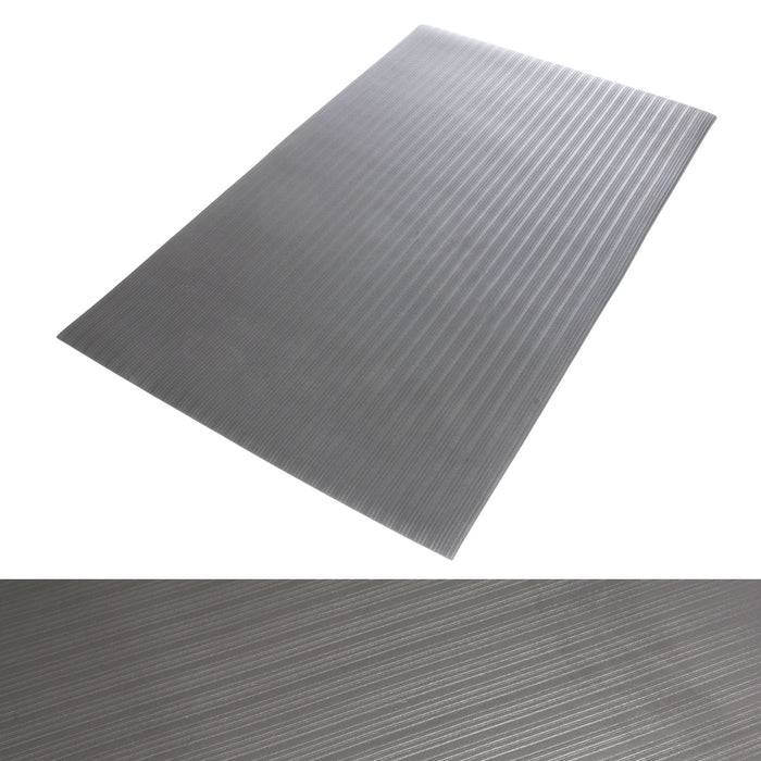 FLOORDIREKT Anti-Ermüdungsmatte Softer-Work-Mat - Dämpfende Arbeitsmatte - Entlastung für Gelenke & Wirbelsäule - 500 x 90 cm - Schwarz